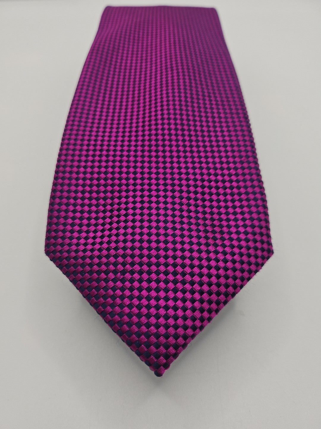 Paul Costelloe Purple Diamond Pattern Mens Silk Tie Wedding Formal Neck Tie BX16