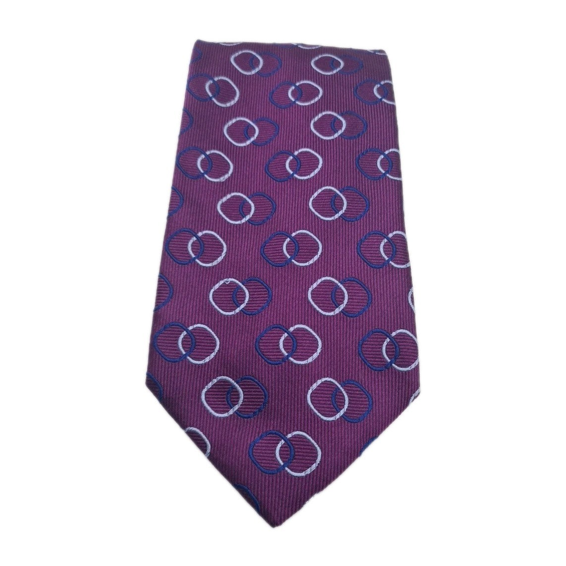 Purple Tom James Circle Mens Silk Tie Classic Designer Necktie Formal Vintage Mens Tie UK BX6