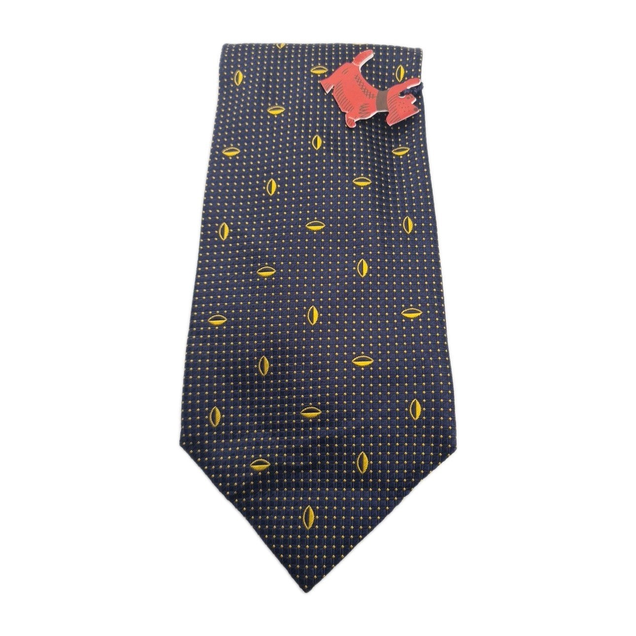 Hemley NWT Blue Spotted pattern Mens Silk Tie Classic Designer Necktie Spotted Vintage Mens Tie UK BX12