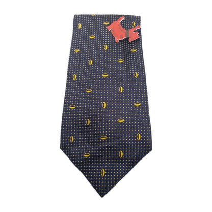 Hemley NWT Blue Spotted pattern Mens Silk Tie Classic Designer Necktie Spotted Vintage Mens Tie UK BX12