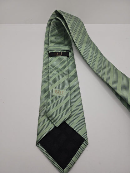 Daks Green Striped Mens Silk Tie Wedding Formal Neck Tie BX11