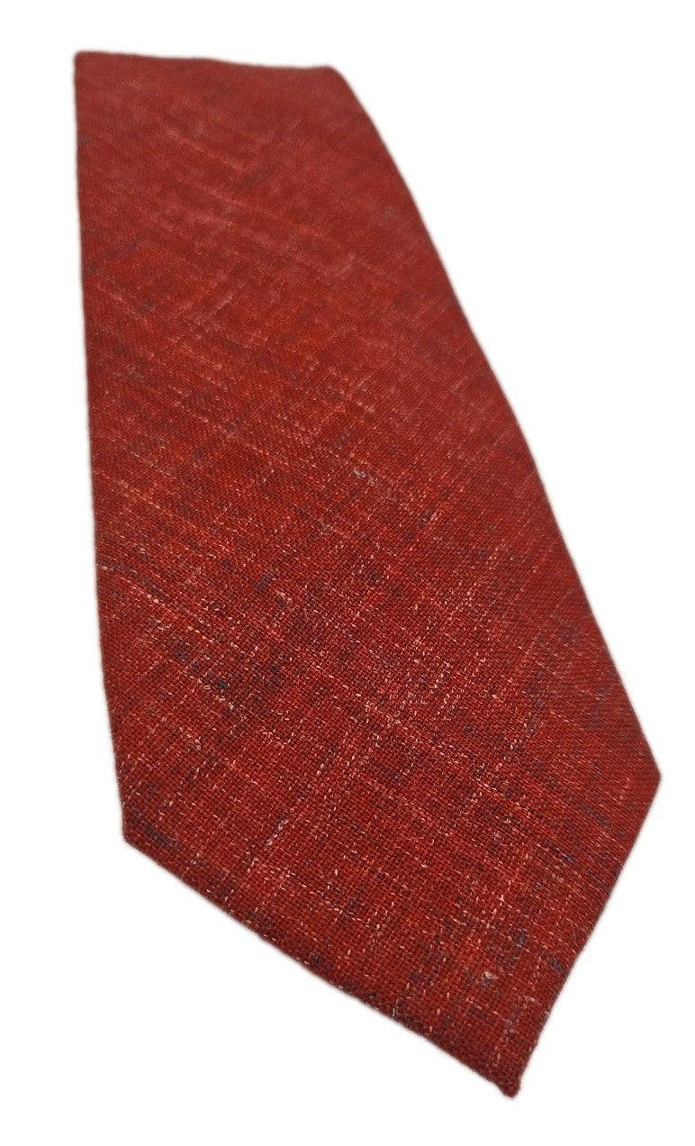 T.M Lewin Red Wool Mix Mens Silk Tie Wedding Formal Neck Tie BX2