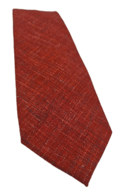 T.M Lewin Red Wool Mix Mens Silk Tie Wedding Formal Neck Tie BX2