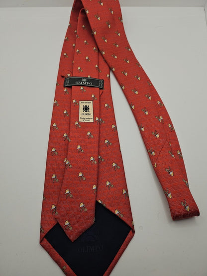 Red Leaf Flower Pattern Mens Silk Tie Wedding Formal Neck Tie BX15