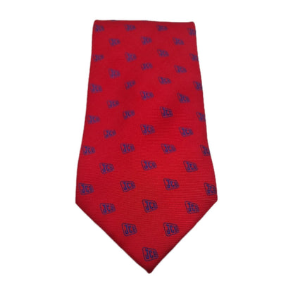 JCB Diggers Red Mens Silk Tie Classic Designer Necktie Formal Business Vintage Mens Tie UK BX8