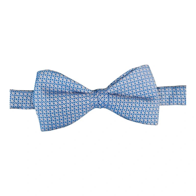 Tie Rack Baby Blue & Pink Fleck Silk Bow Tie