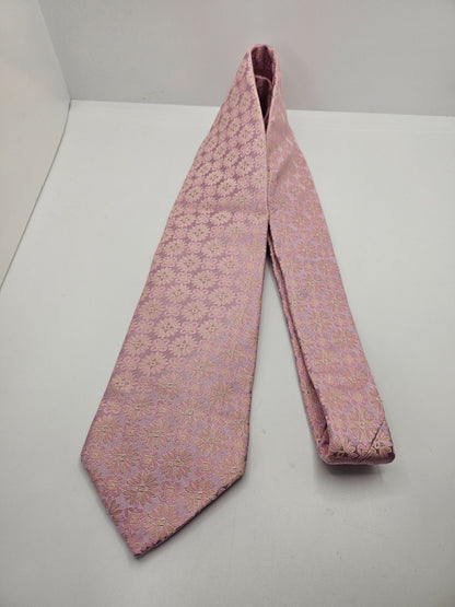 Ted Baker Endurance Silk Tie Mens Pink Geometric Floral Vintage Neck Tie BX15