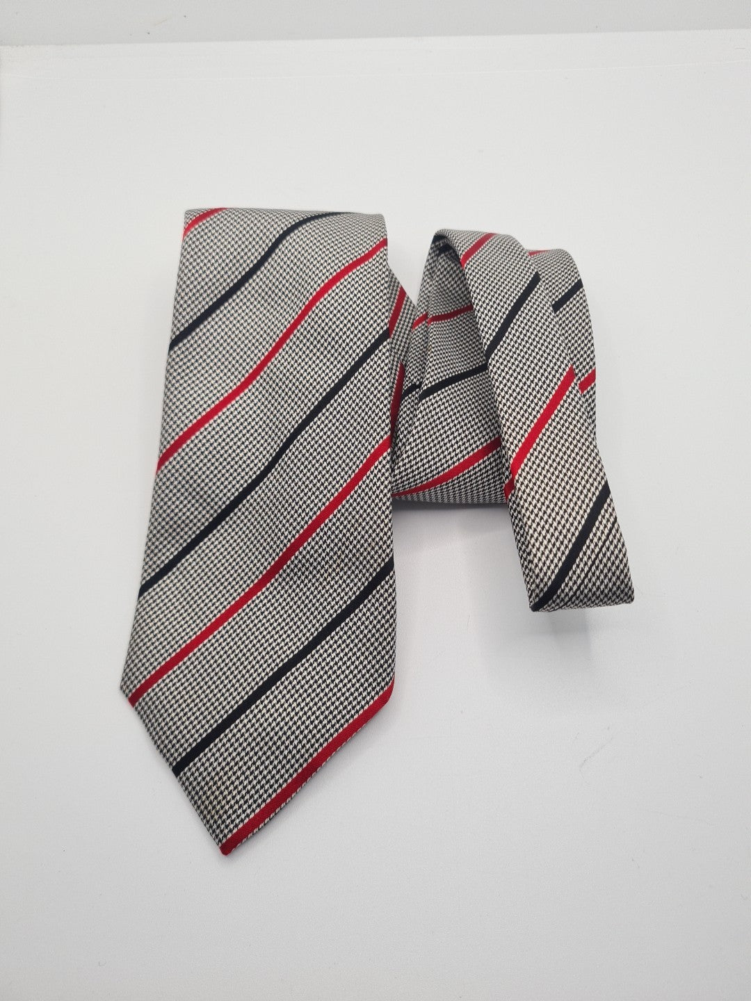 Vintage Coles Stripe Retro Mens Silk Tie Classic Designer Necktie Striped Vintage Mens Tie UK BX12