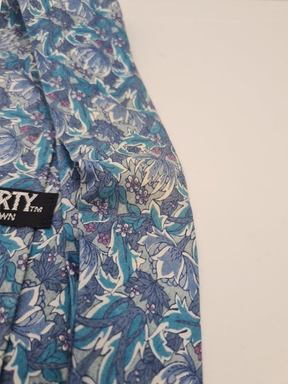 Reworked Punk Graphic Neck Tie Tarot Flower | Emo Alternative Upcycled Tie RW1 Vintage Mens Tie UK