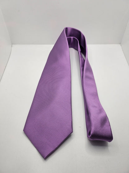 Charles Tyrwhitt Purple Ribbed Textured Silk Tie