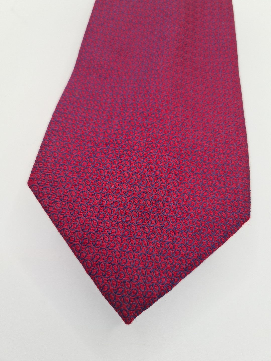 Charles Tyrwhitt Red Pattern Business Mens Silk Tie Classic Formal Necktie Vintage Mens Tie UK BX14