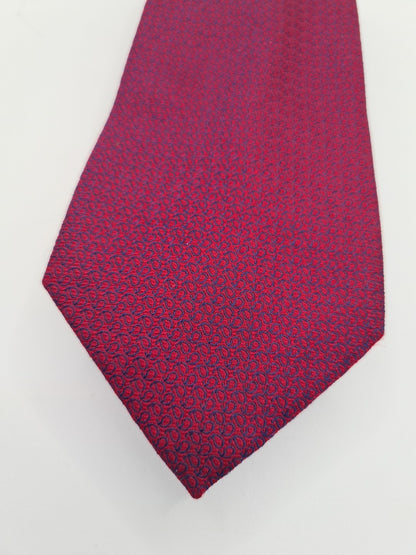 Charles Tyrwhitt Red Pattern Business Mens Silk Tie Classic Formal Necktie Vintage Mens Tie UK BX14