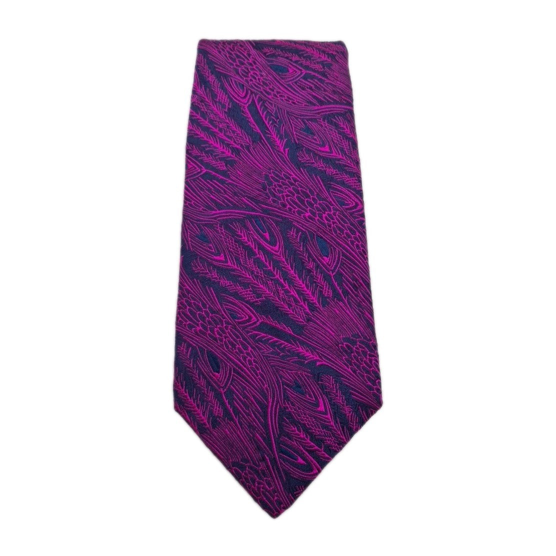 Pink Purple Paisley Embroidered Mens Silk Tie Classic Designer Necktie Paisley Vintage Mens Tie UK BX12