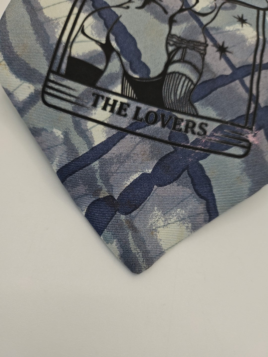 Vintage Tarot Wide Tie | Reworked Vintage Mens Tie UK | Statement Novelty BX13