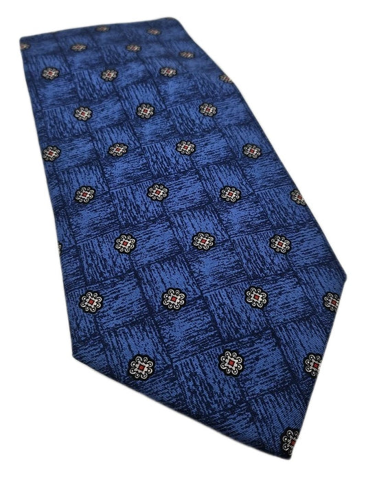Charles Tyrwhitt Blue Flower Vintage Mens Silk Tie Wedding Formal Neck Tie BX13