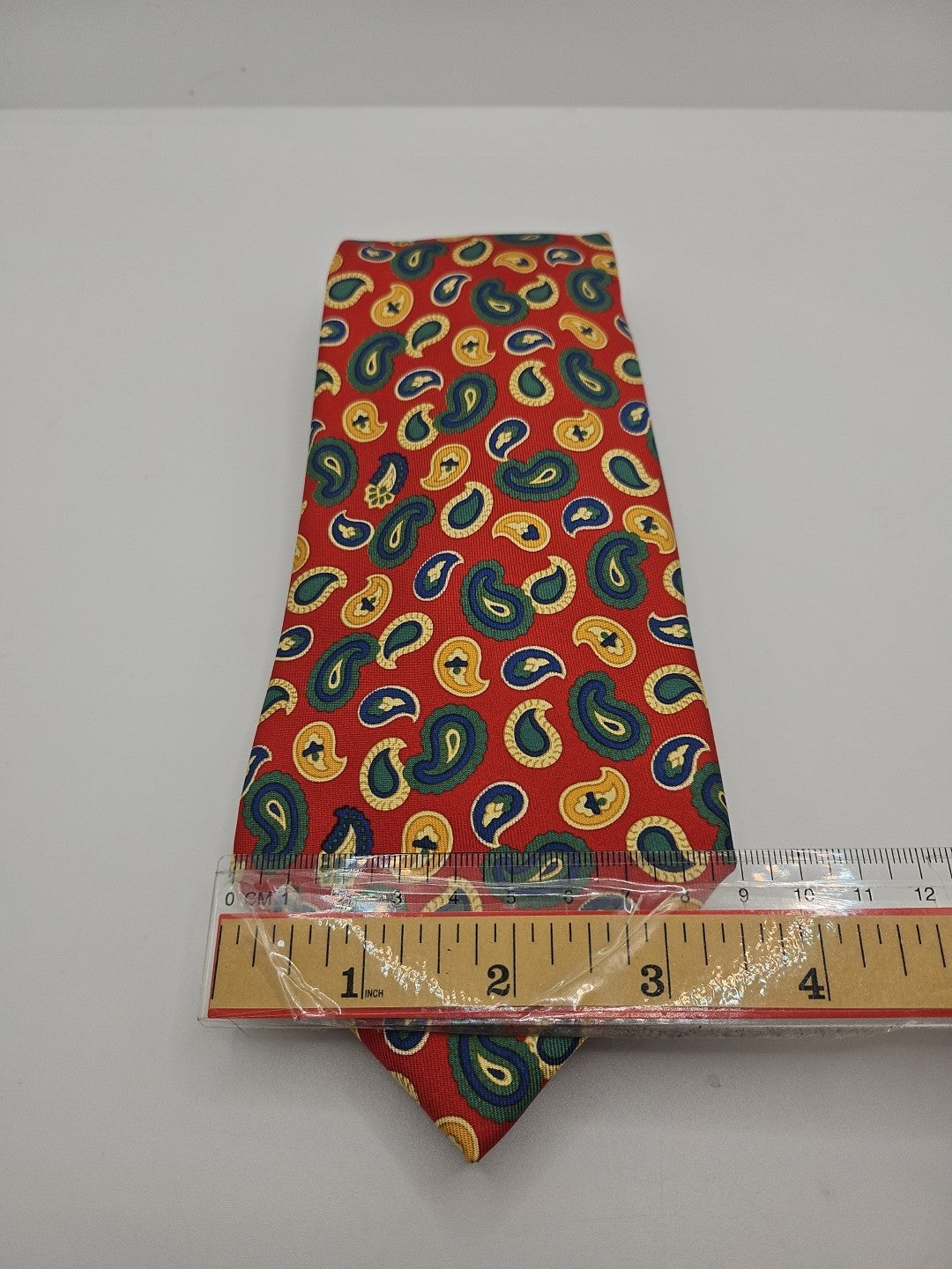 Gieves & Hawkes Red Paisley pattern Mens Silk Tie Wedding Formal Neck Tie BX17