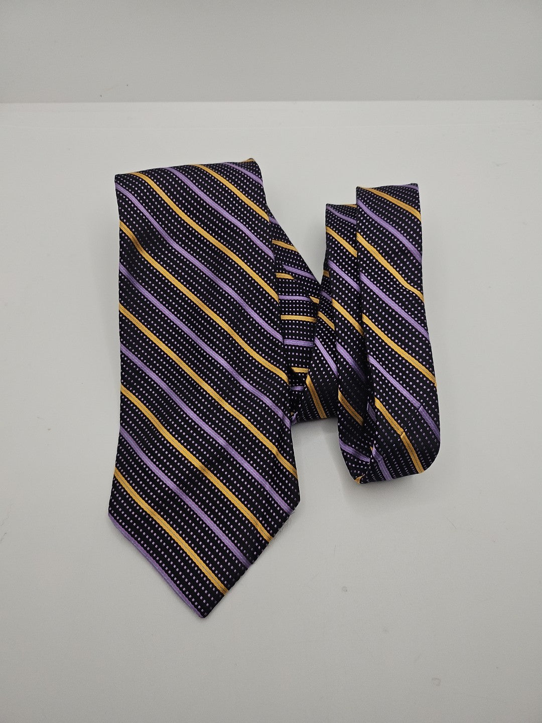 Valentino Striped Retro Pattern Mens Silk Tie Wedding Formal Neck Tie BX11