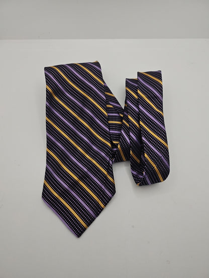 Valentino Striped Retro Pattern Mens Silk Tie Wedding Formal Neck Tie BX11