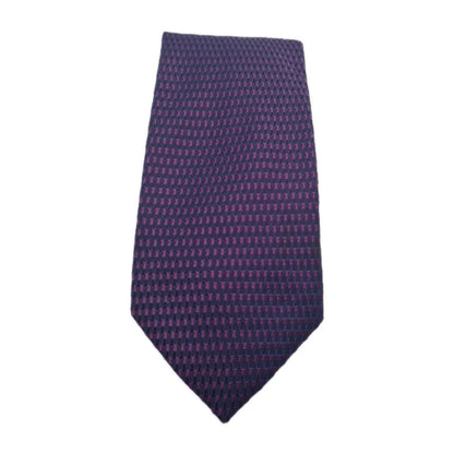 Saville Row Purple Pattern Mens Silk Tie Classic Designer Necktie Vintage Mens Tie UK BX6