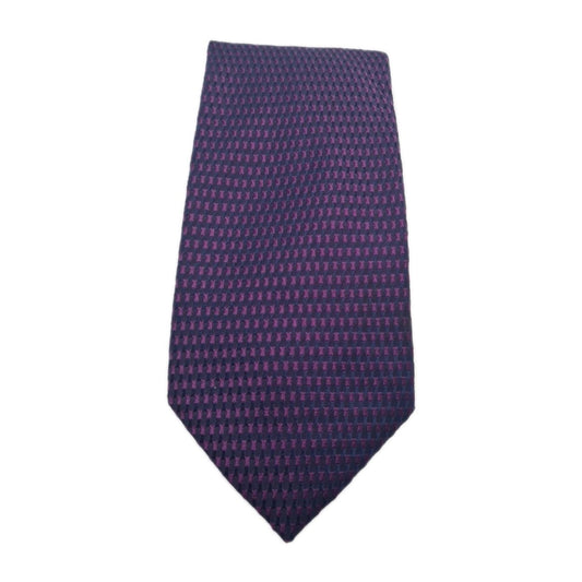 Saville Row Purple Pattern Mens Silk Tie Classic Designer Necktie Vintage Mens Tie UK BX6