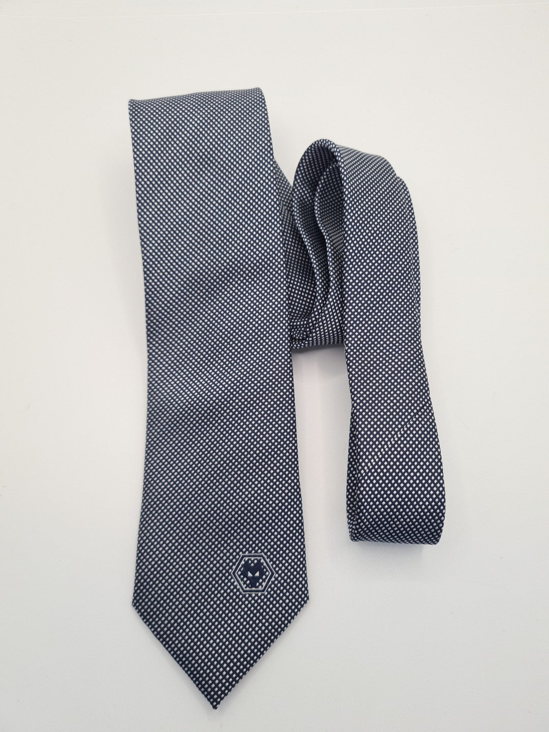 Wolves Football Club Blue Silk Tie | Designer Mens Tie UK | Spotted | Spotted Vintage Mens Tie UK BX13