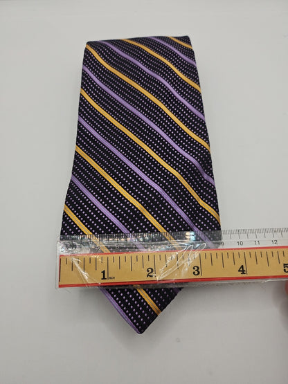 Valentino Striped Retro Pattern Mens Silk Tie Wedding Formal Neck Tie BX11
