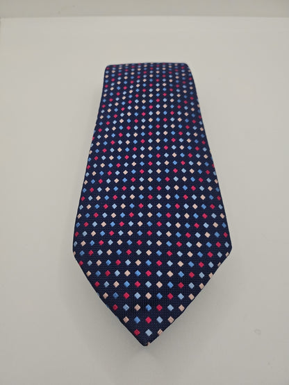 Charles Tyrwhitt Blue diamond Pattern Mens Silk Tie Wedding Formal Neck Tie BX15