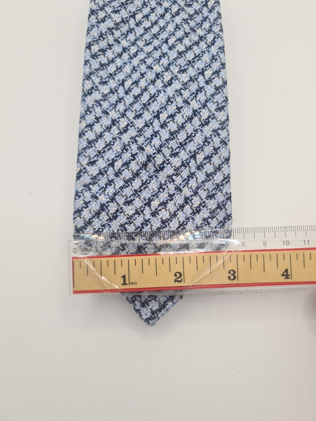 Aquascutum Blue woven Pattern Mens Silk Tie Classic Designer Necktie Formal Vintage Mens Tie UK BX9