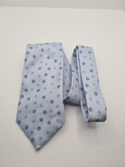 Thomas Pink Blue flower Mens Silk Tie Classic Designer Necktie Formal Vintage Mens Tie UK BX9