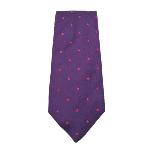 Charles Tyrwhitt Purple Spotted Silk Tie | Designer Mens Tie UK  BX14