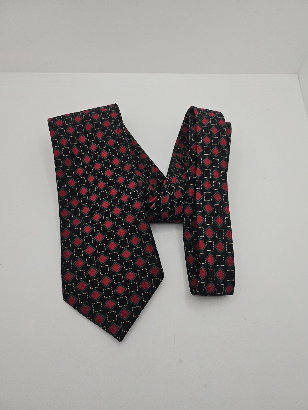 Liberty Black Diamond Geometric Mens Silk Tie Wedding Formal Neck Tie BX13