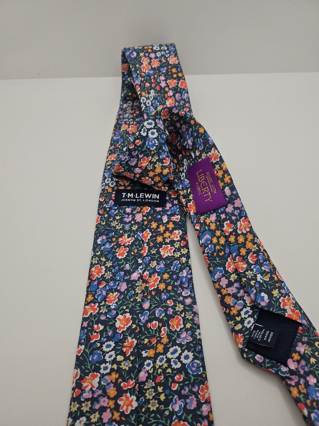T.M Lewin Liberty Fabric Flower Art Mens Silk Tie Wedding Formal Neck Tie BX17