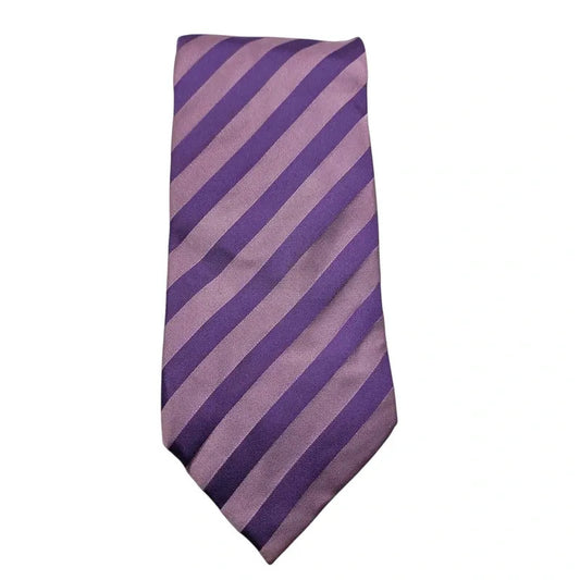 TM Lewin Men's Purple Spots & Stripes Wedding formal Neck tie  Tie