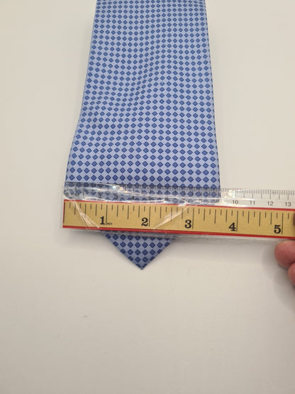 Blue Diamond geometric Mens Silk Tie Classic Designer Necktie Formal Geometric Vintage Mens Tie UK BX5