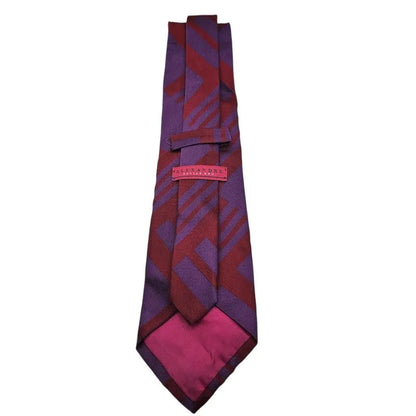 Alexandre Savile Row Men's Wedding formal Neck tie  & Red Block Silk Tie
