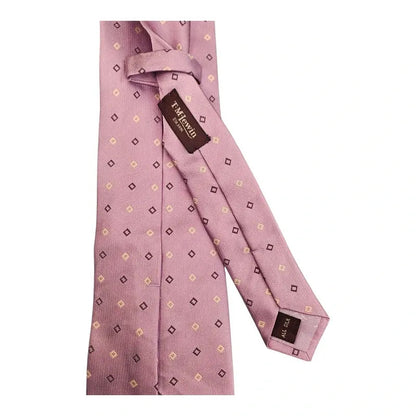 TM Lewin Lilac Purple Diamond Wedding formal Neck tie  Silk Tie