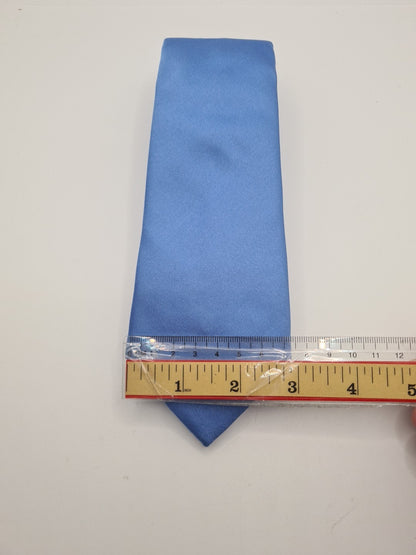 Gieves & Hawkes Plain Blue Mens Silk Tie Classic Designer Necktie Vintage Mens Tie UK BX12