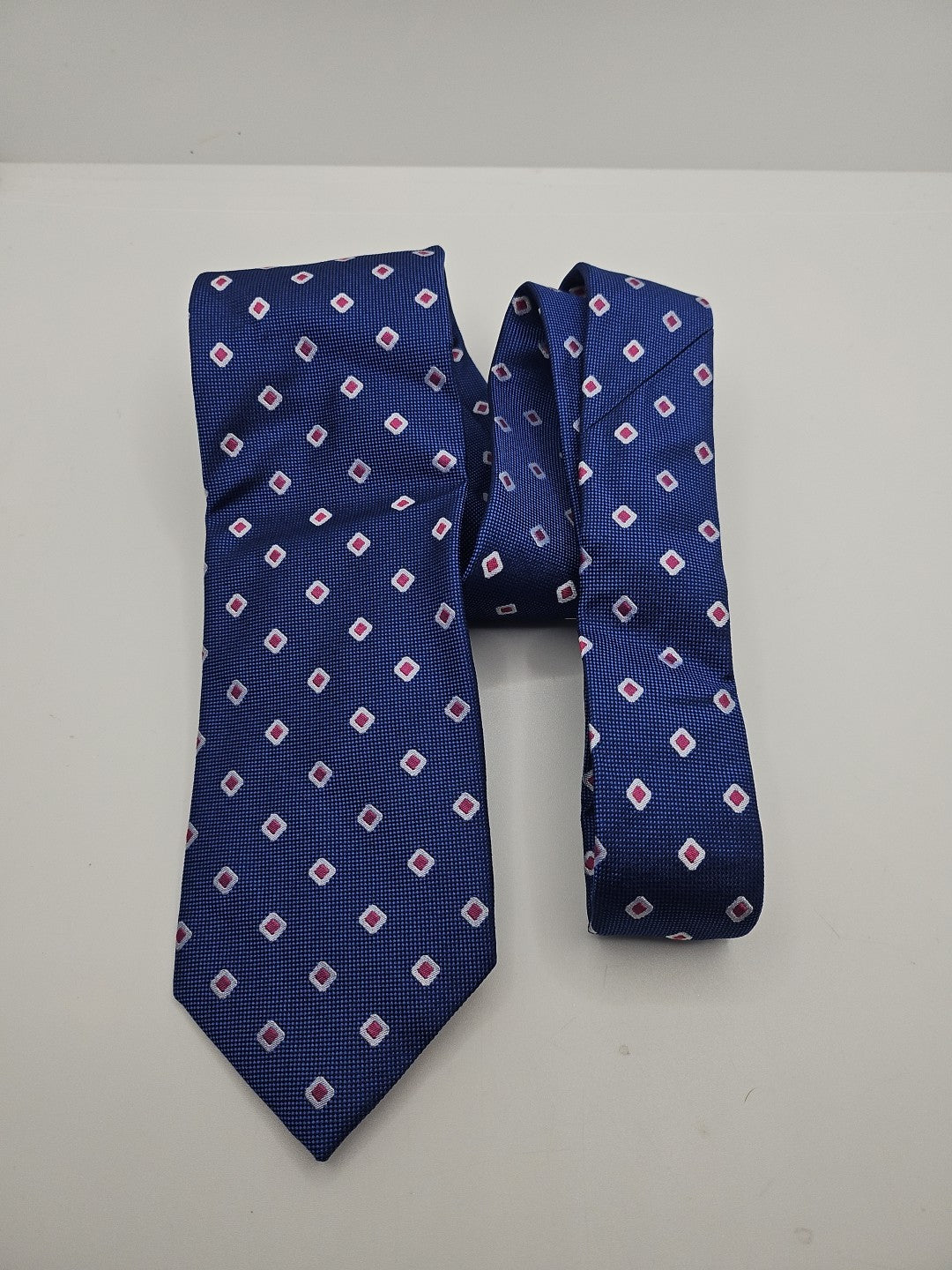 Charles Tyrwhitt Blue/Pink Pattern Mens Silk Tie Wedding Formal Neck Tie BX17
