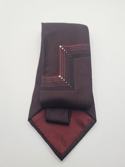 Dolce & Gabbana Striped retro Wide Mens Silk Tie Designer Necktie Formal Striped Vintage Mens Tie UK BX8