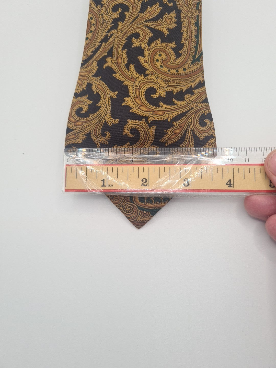 Vintage Aquascutum Gold Mens Silk Tie Classic Designer Necktie Formal Vintage Mens Tie UK BX9
