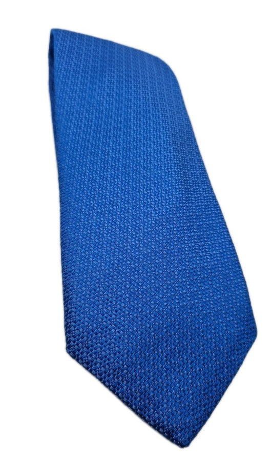 Plain Blue Woven pattern Mens Silk Tie Wedding Formal Neck Tie BX15