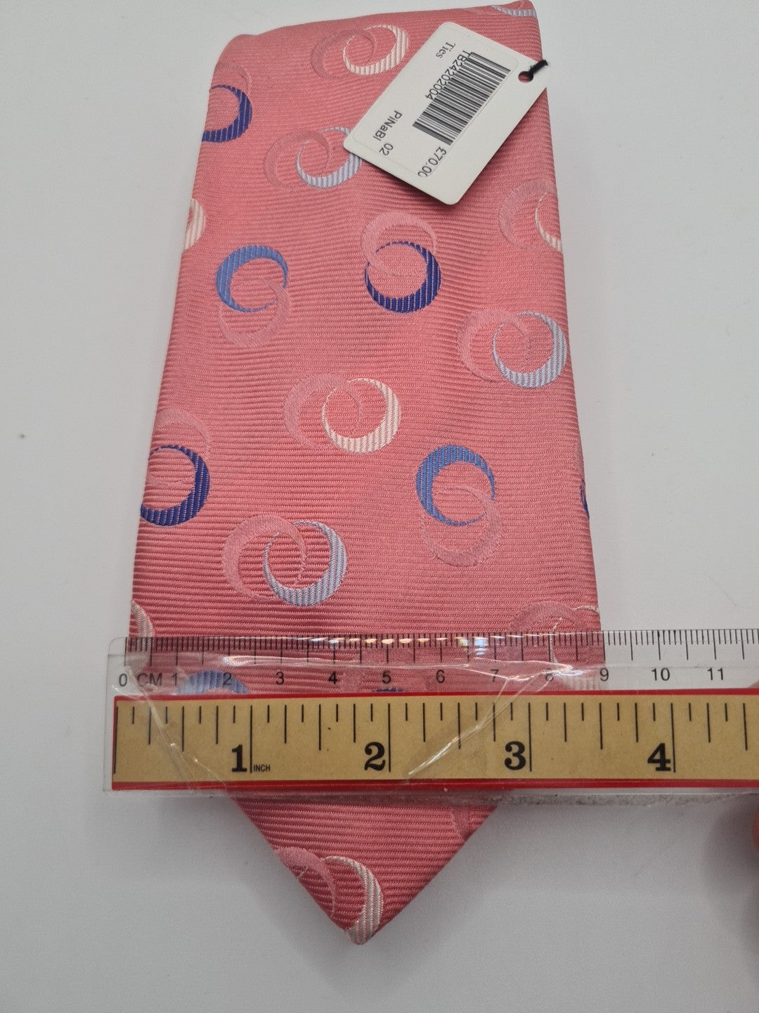 Turbull & Asser NWT Pink Circle Mens Silk Tie Classic Designer Necktie Vintage Mens Tie UK BX11