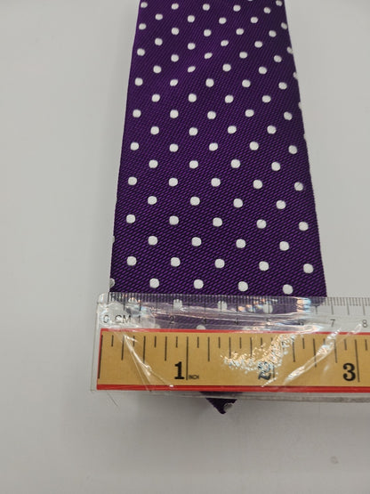 Van Buck Purple Spotted Red Label Mens Silk Tie Wedding Formal Neck Tie BX18