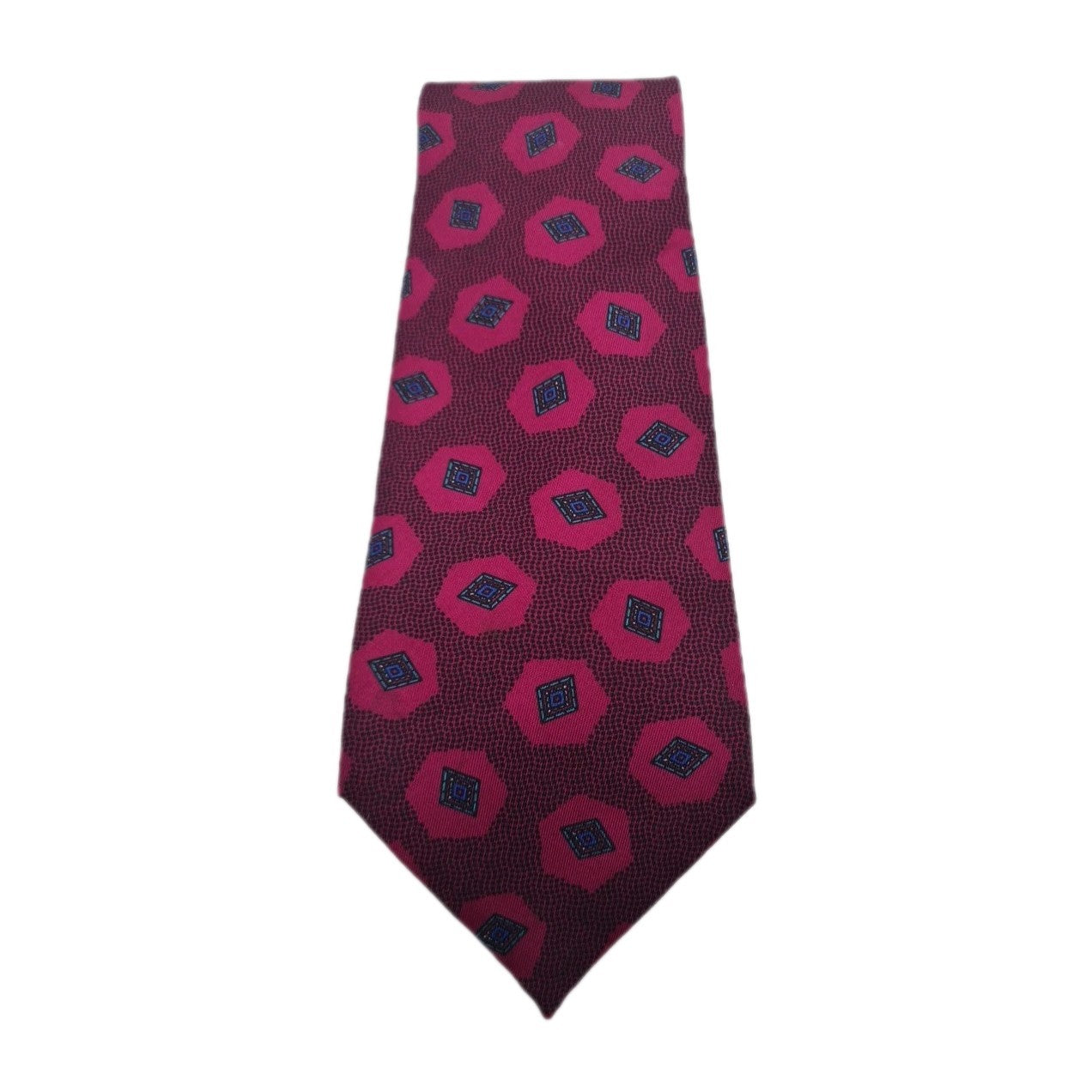 Vintage Retro pattern Purple Mens Silk Tie Classic Designer Necktie Vintage Mens Tie UK BX12