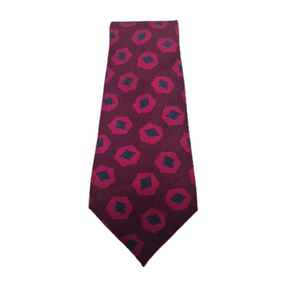 Vintage Retro pattern Purple Mens Silk Tie Classic Designer Necktie Vintage Mens Tie UK BX12