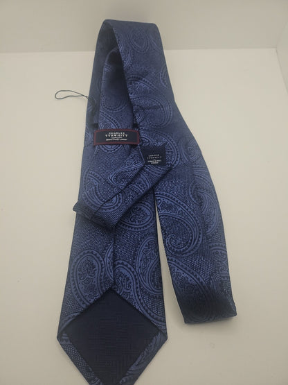 Charles Tyrwhitt Blue Paisley Jaquard Mens Silk Tie Wedding Formal Neck Tie BX13