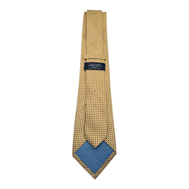 Charles Tyrwhitt Men's Wedding formal Neck tie  Geometric Jaquard Silk Tie