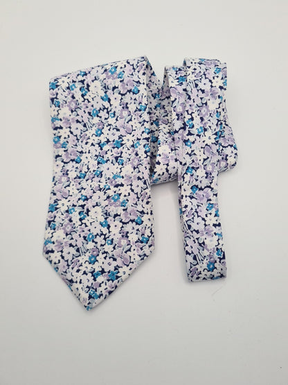 Boden Floral Pattern Blue Mens Silk Tie Classic Designer Necktie Vintage Mens Tie UK BX4