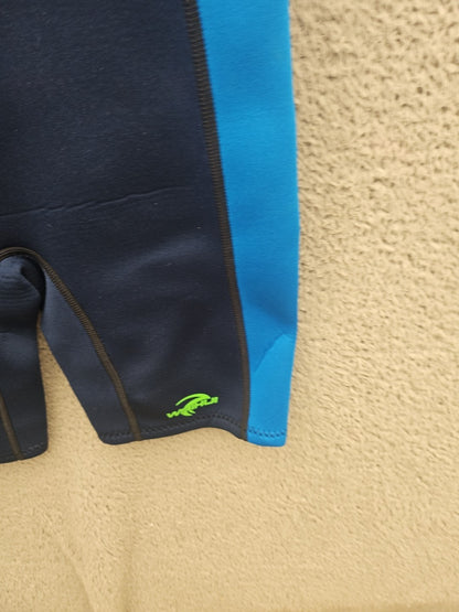 Waihui Kids Age 11-12 2MM Shortie Wetsuit Back Zip Surf Swim KW27