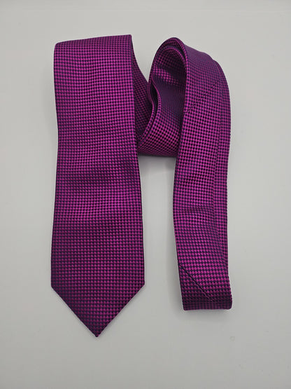 Paul Costelloe Purple Diamond Pattern Mens Silk Tie Wedding Formal Neck Tie BX16